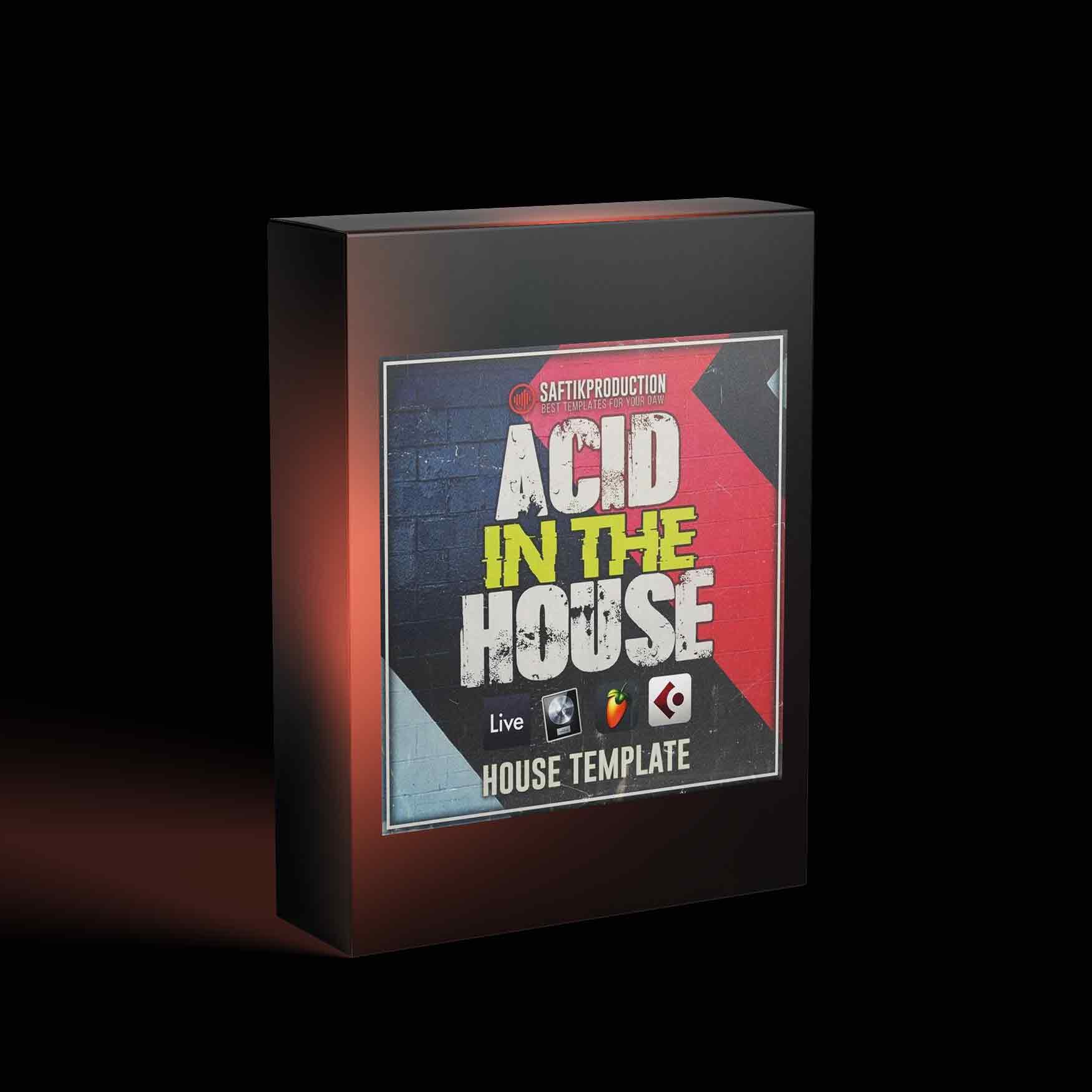 Acid In The House – House Template for Ableton Live, Logic Pro X, Cubase and FL Studio Saftik Production