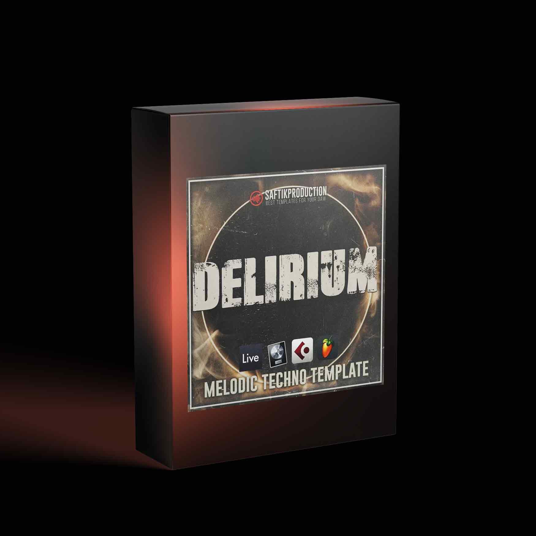 Delirium – Melodic Techno Template for Ableton Live, Logic Pro X, Cubase and FL Studio