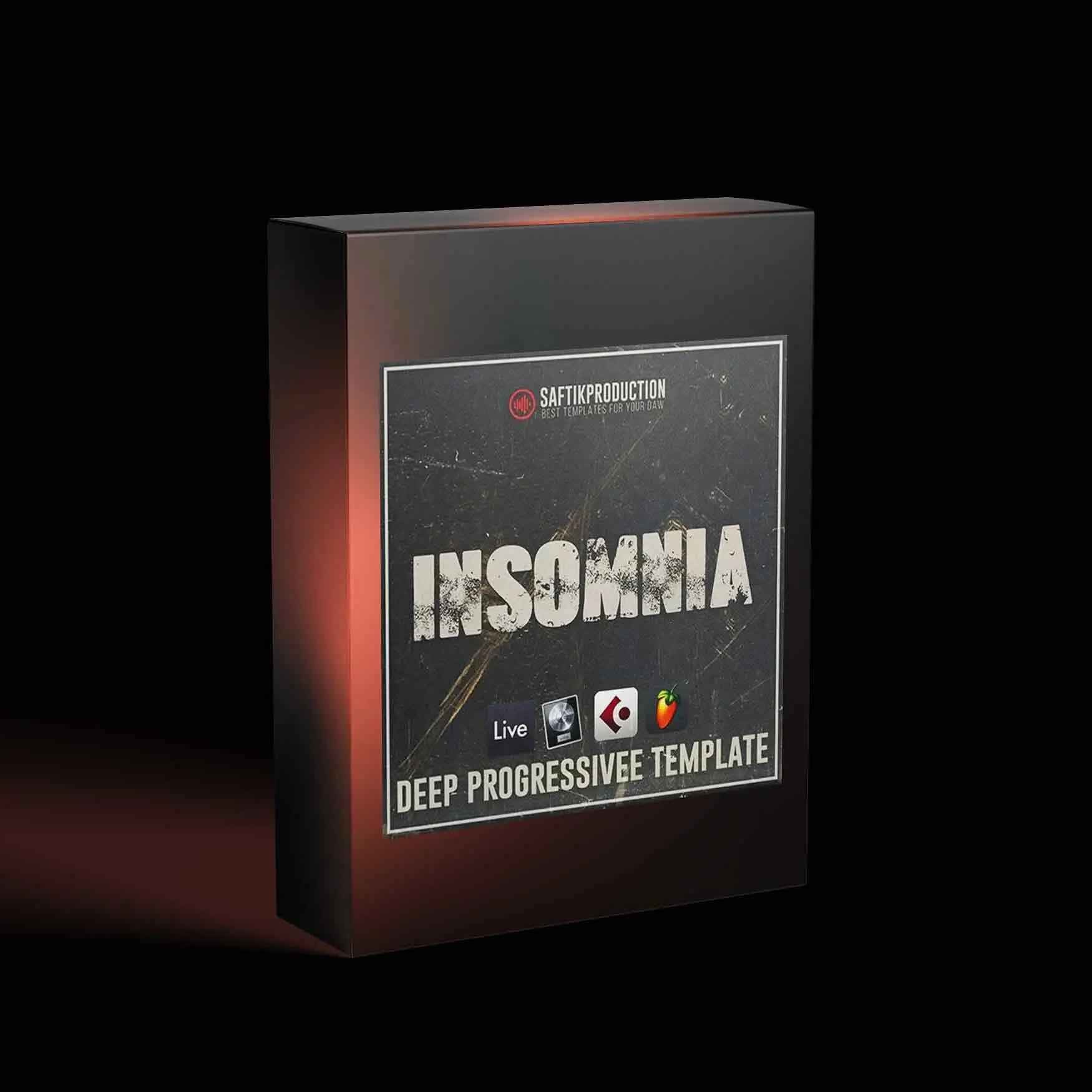 Insomnia - Deep Progressive Template for Ableton Live, Logic Pro X, Cubase and FL Studio