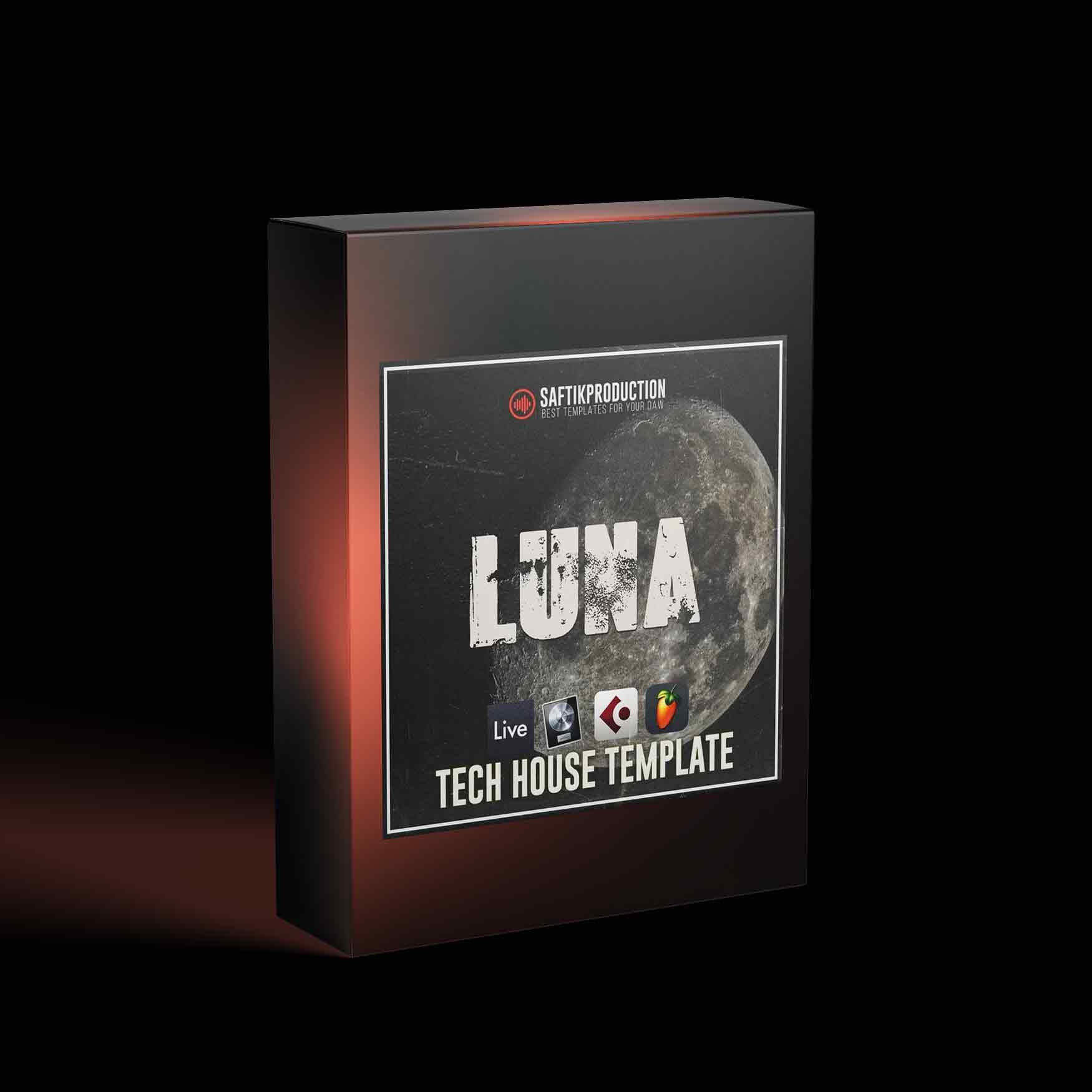 Luna - Tech House Template for Ableton Live, Logic Pro X, Cubase and FL Studio