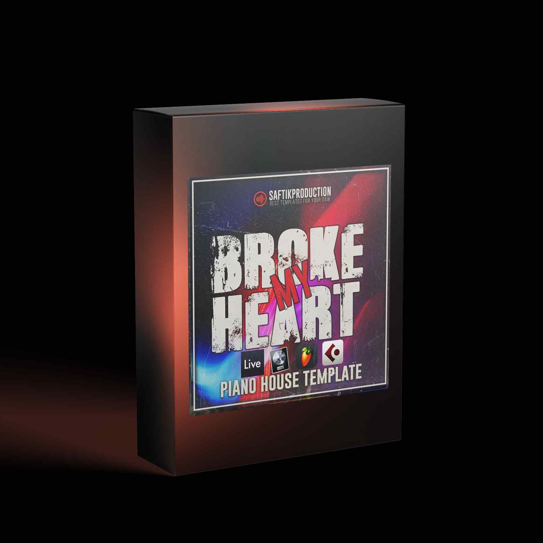 Broke My Heart – Piano House Template for Ableoton Live, Logic Pro X, Cubase and FL Studio