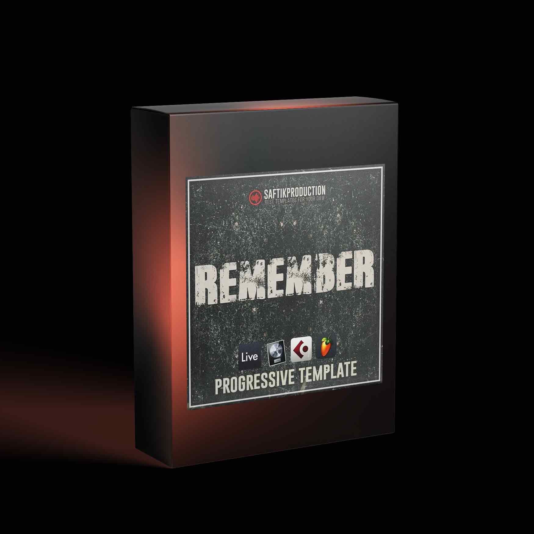 Remember - Progressive Template for Ableton Live, Logic Pro X, Cubase and FL Studio Saftik Production