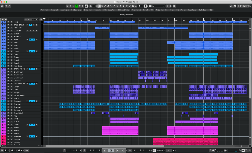 Takka - Afro House Cubase Template
